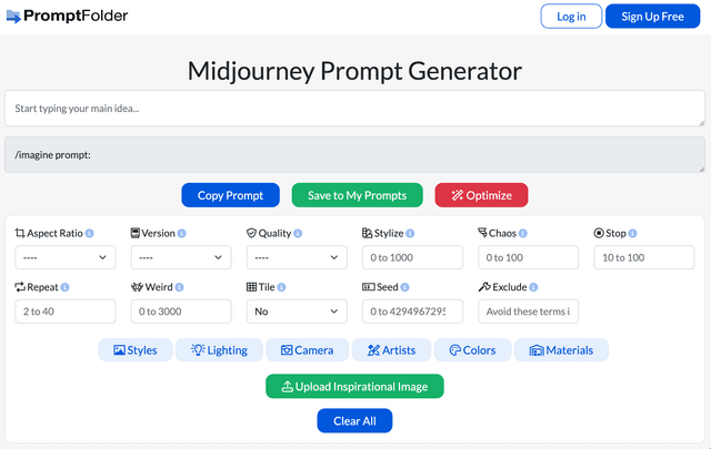 MidJourney Prompt Helper Review Platform Overview | Best Free AI Tools