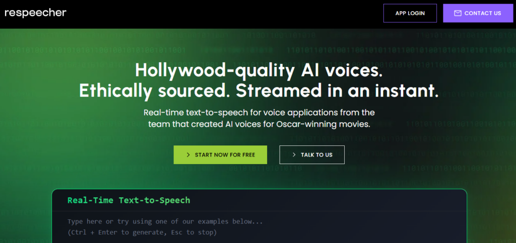 Respeecher screenshot