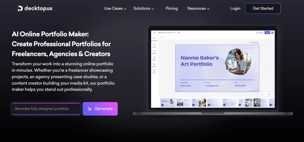 Decktopus AI screenshot