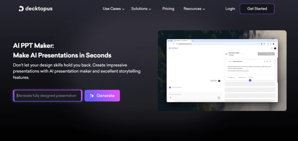 Decktopus AI screenshot