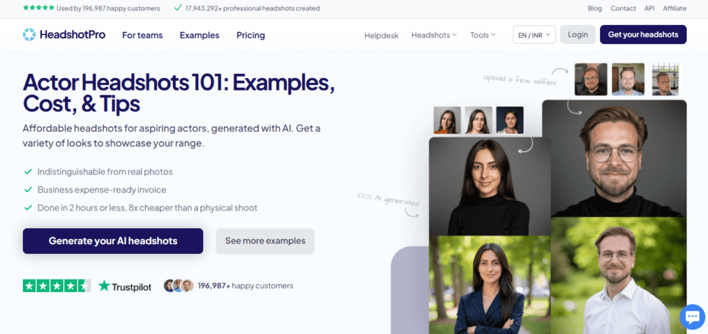 HeadshotPro screenshot
