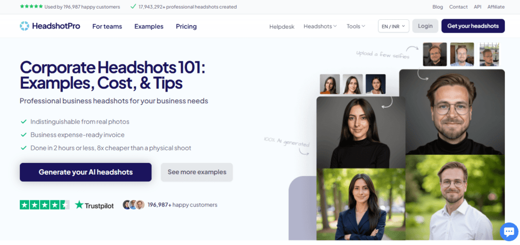 HeadshotPro screenshot
