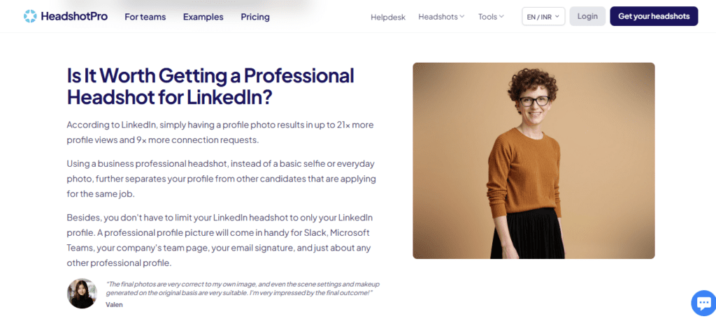 HeadshotPro screenshot