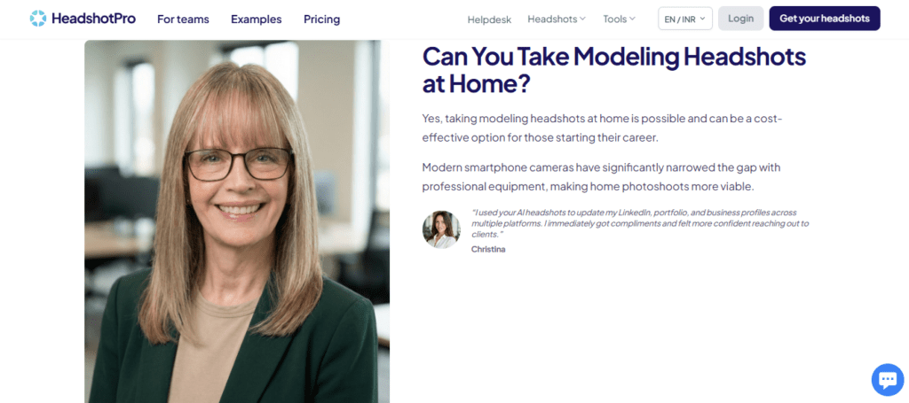 HeadshotPro screenshot