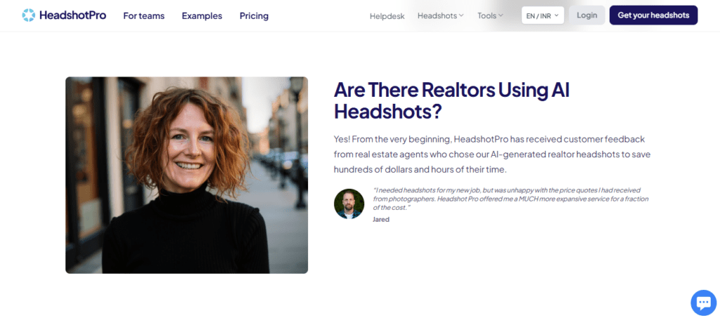 HeadshotPro screenshot