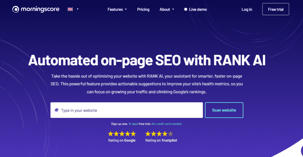Morningscore screenshot