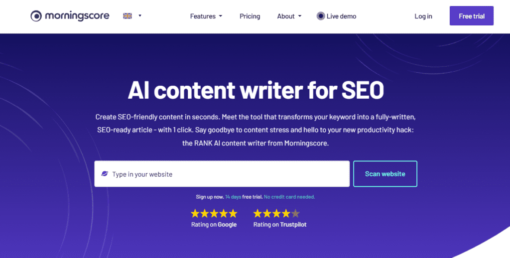 Morningscore screenshot