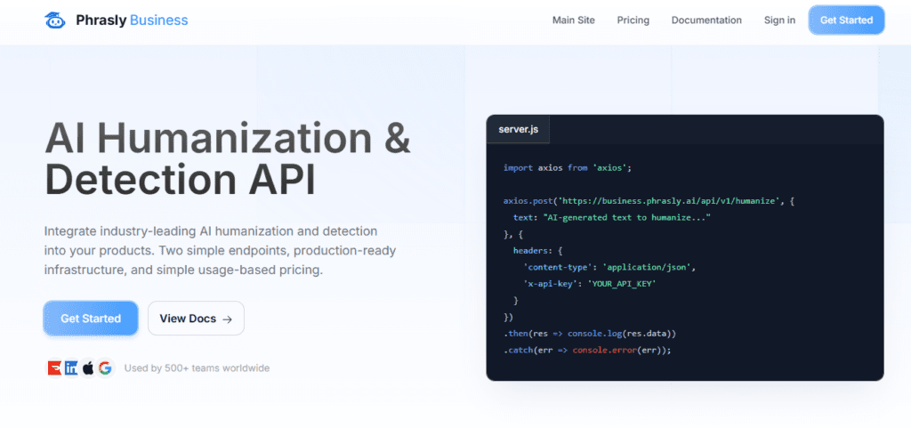 Phrasly AI screenshot