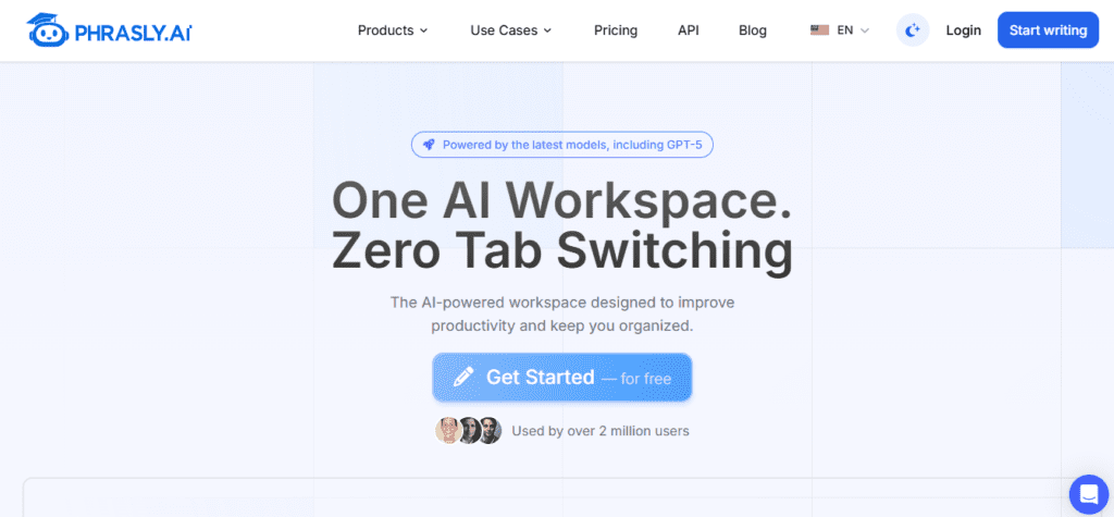 Phrasly AI screenshot
