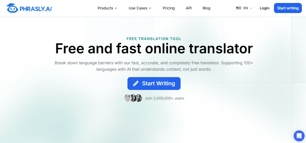 Phrasly AI screenshot