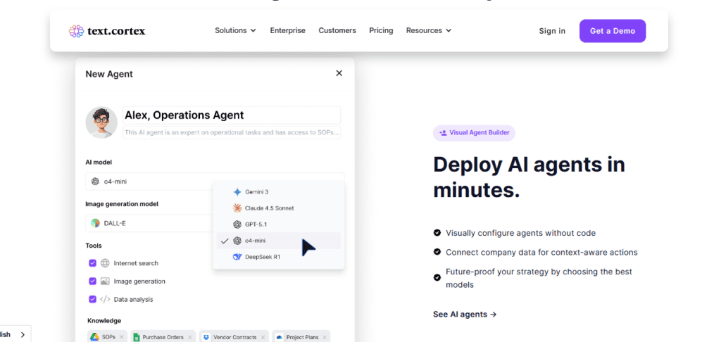 TextCortex AI screenshot