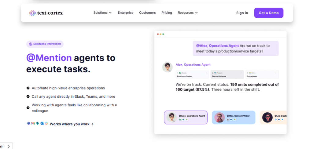 TextCortex AI screenshot