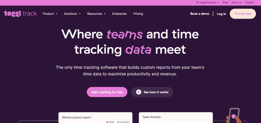 Toggl Track preview