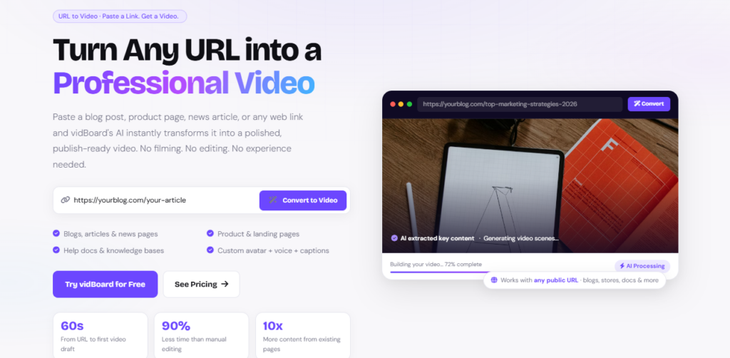 vidBoard AI screenshot