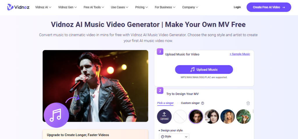 Vidnoz AI screenshot