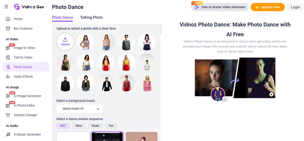 Vidnoz AI screenshot