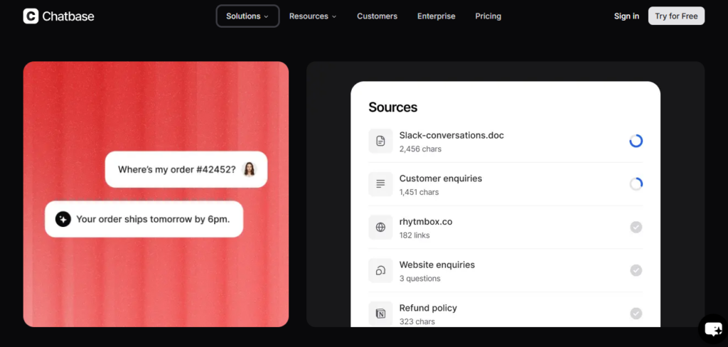 Chatbase AI screenshot