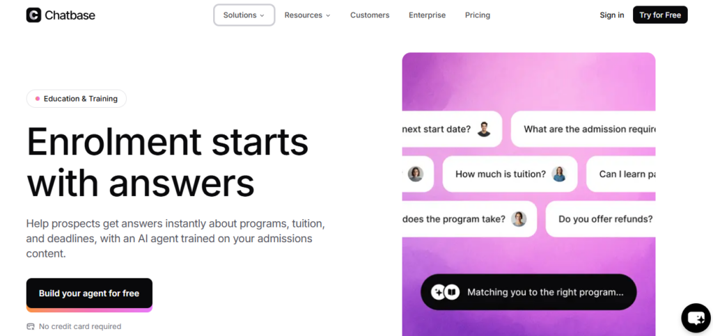 Chatbase AI screenshot