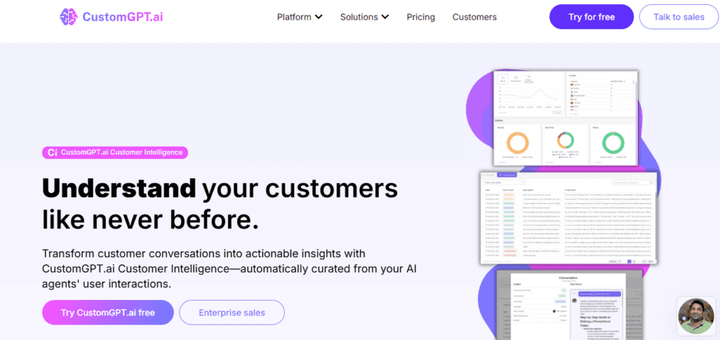 CustomGPT AI screenshot