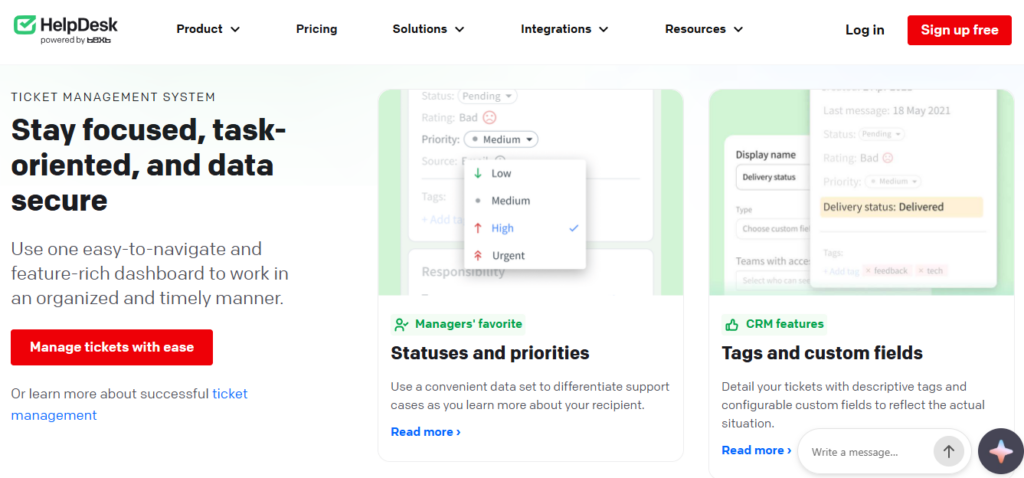 HelpDesk screenshot