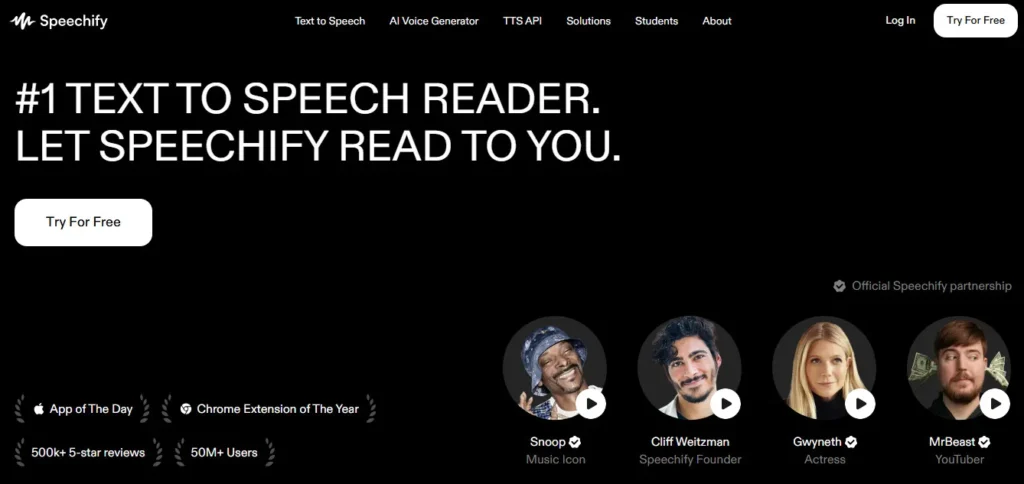 Speechify preview