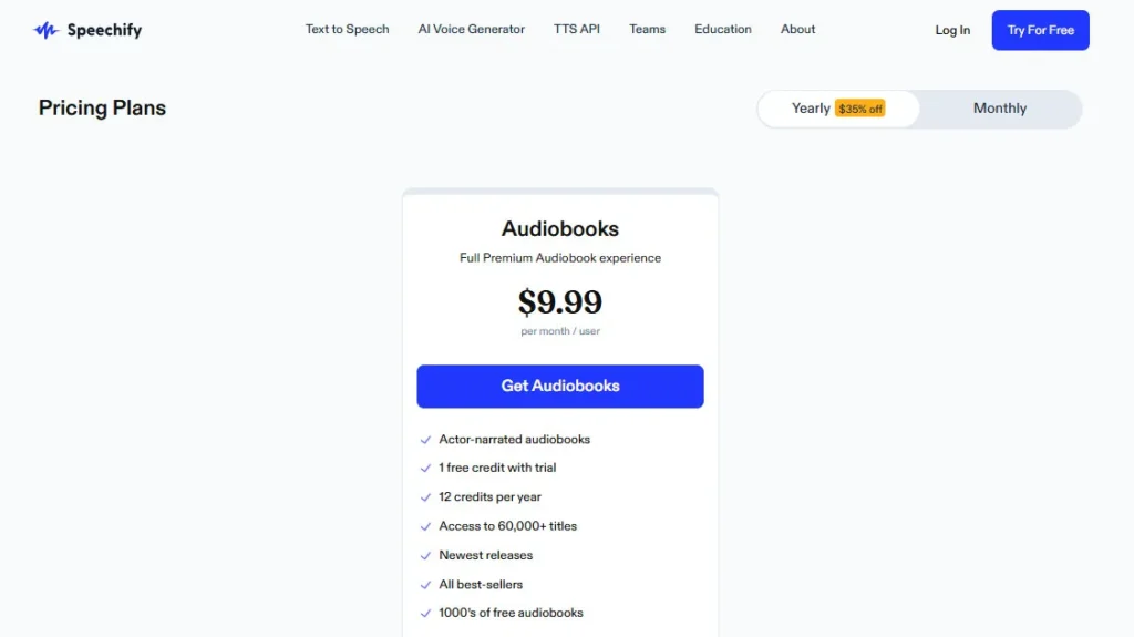 Speechify screenshot