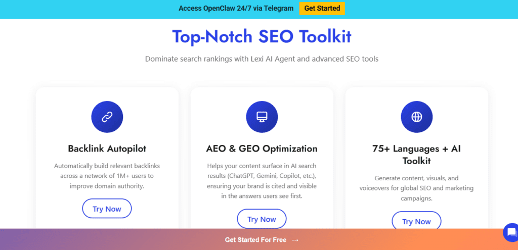 Writecream screenshot