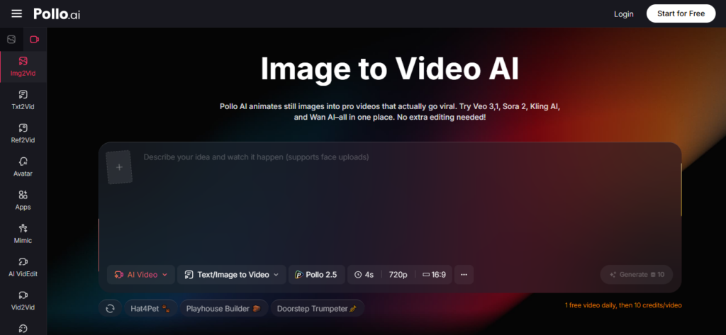 Pollo AI screenshot