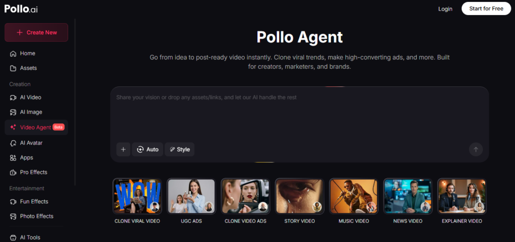 Pollo AI screenshot