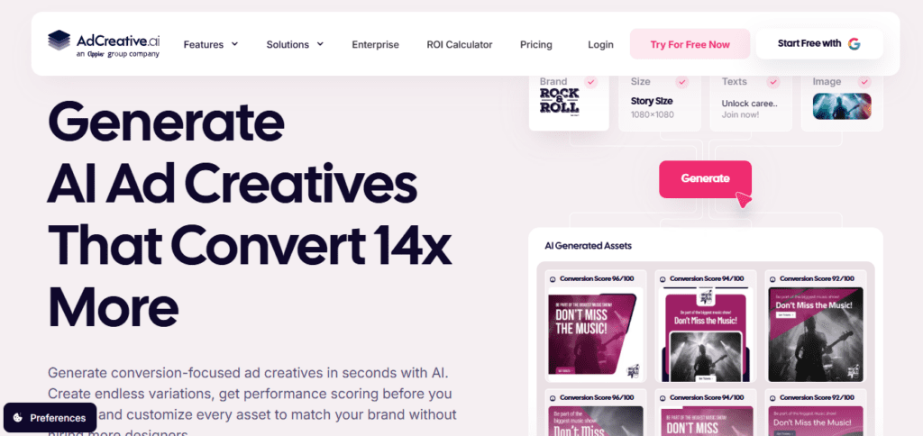AdCreative AI screenshot
