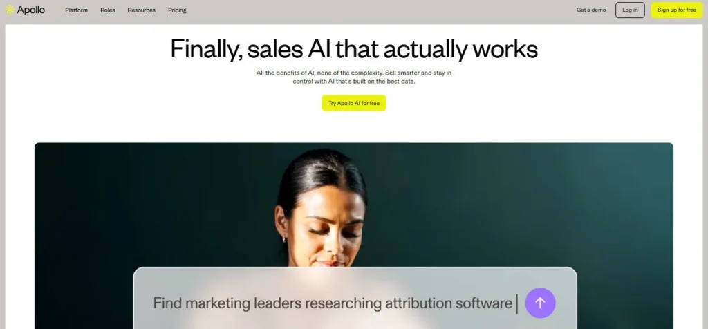 Apollo.io screenshot
