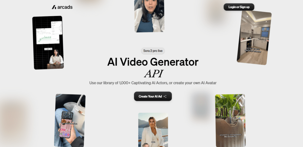 Arcads AI screenshot