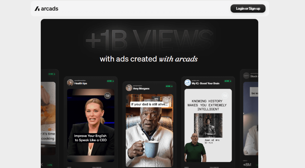 Arcads AI screenshot