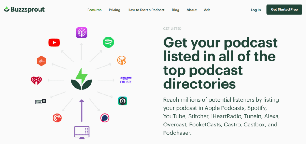 Buzzsprout screenshot