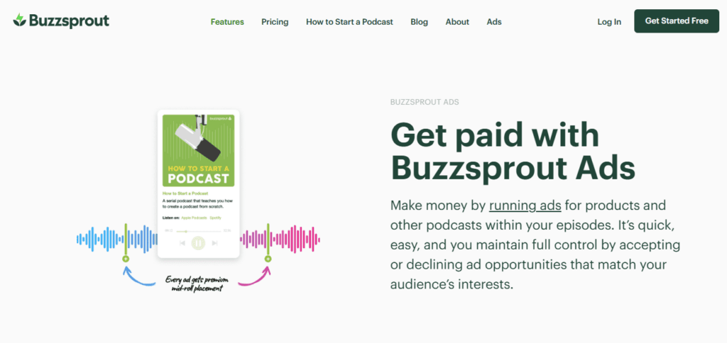 Buzzsprout screenshot
