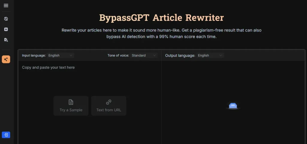 BypassGPT screenshot