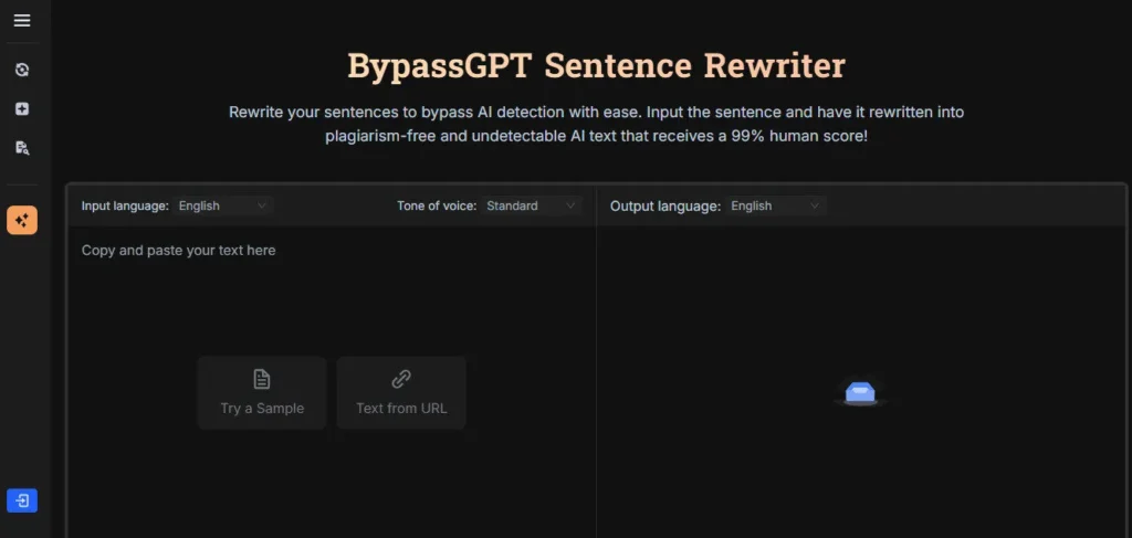 BypassGPT screenshot