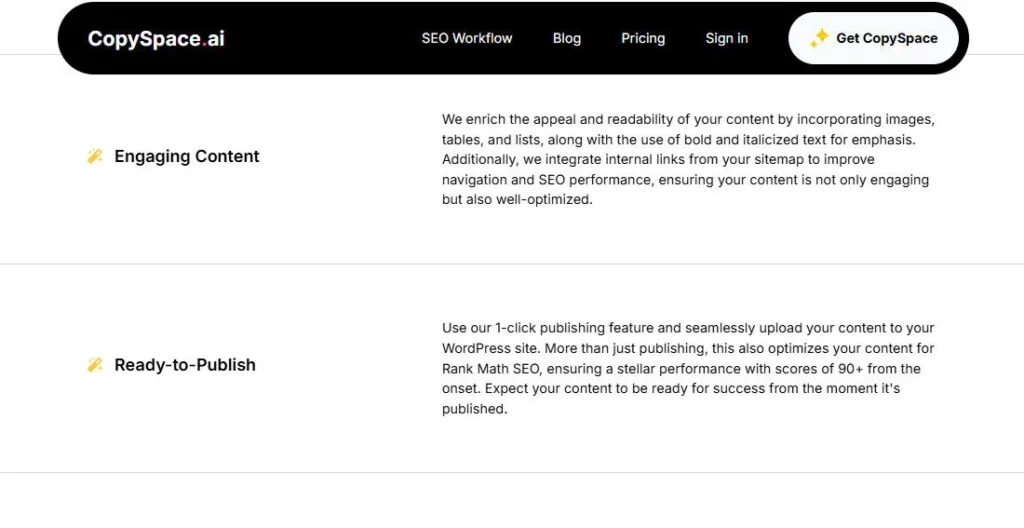 Copyspace AI screenshot