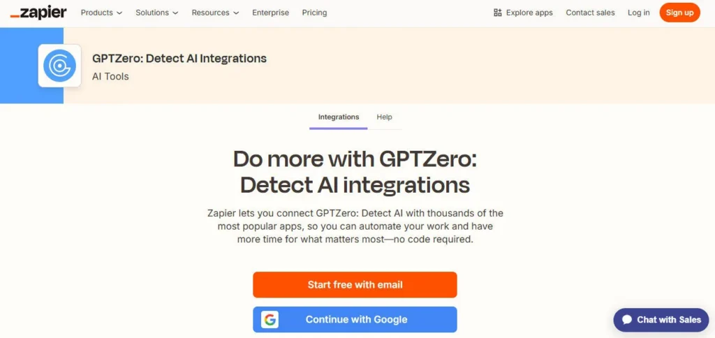GPTZero screenshot