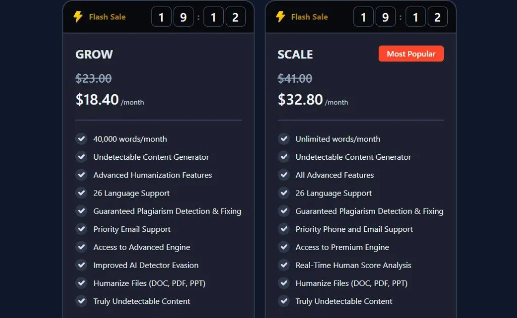 Humanizeaitext AI screenshot