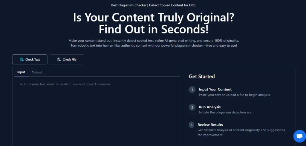 Humanizeaitext AI screenshot