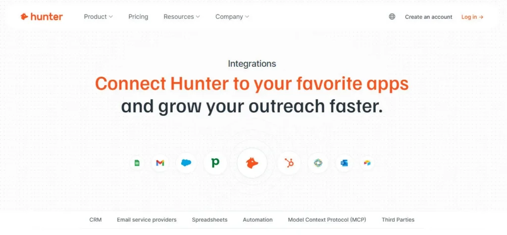 Hunter.io screenshot