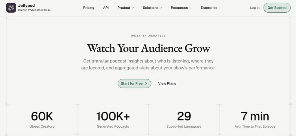 Jellypod AI screenshot