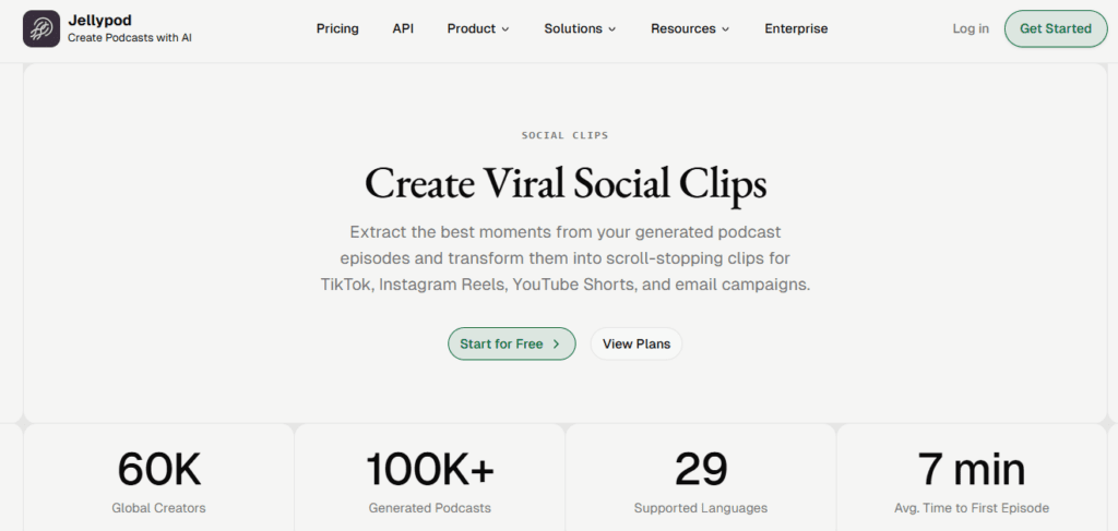 Jellypod AI screenshot