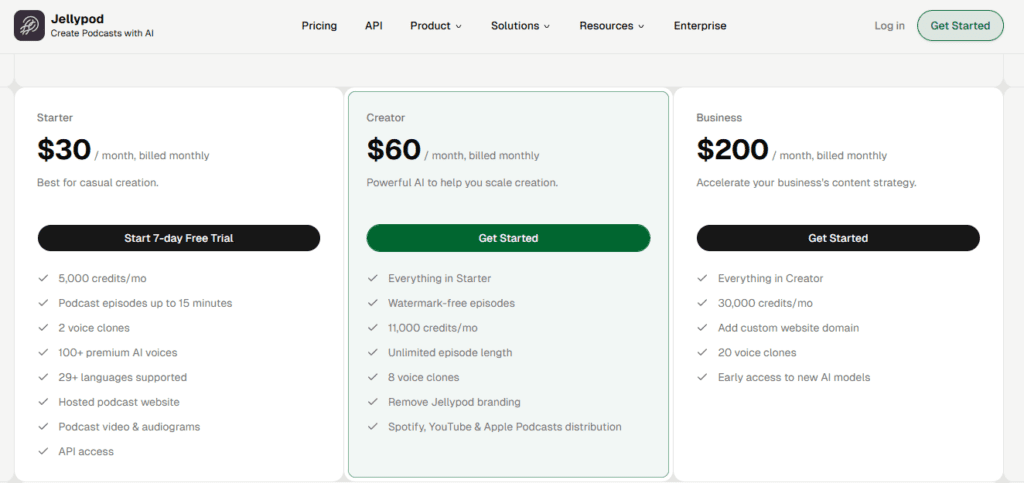 Jellypod AI screenshot
