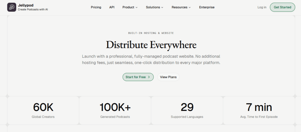 Jellypod AI screenshot