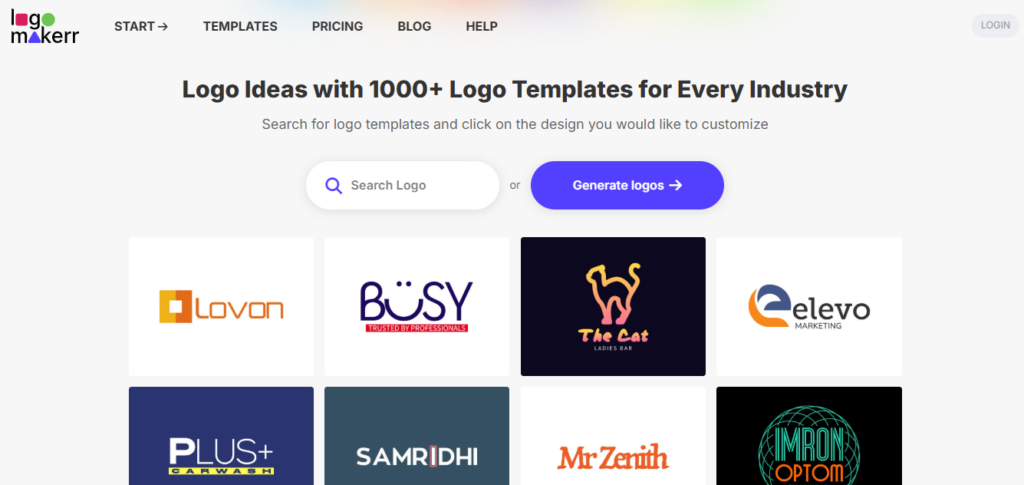 Logomakerr AI screenshot