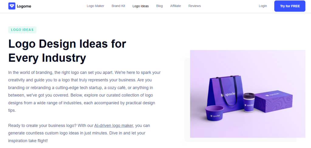 Logome AI screenshot
