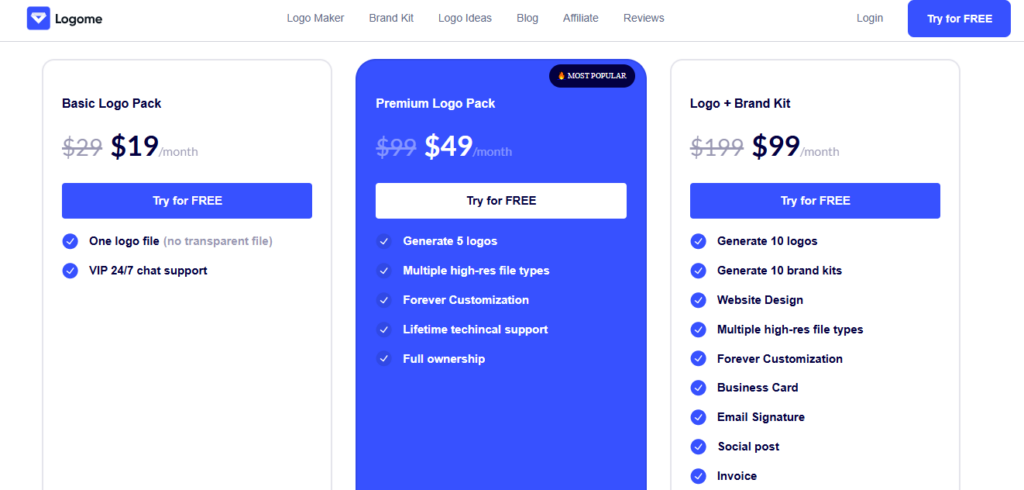 Logome AI screenshot