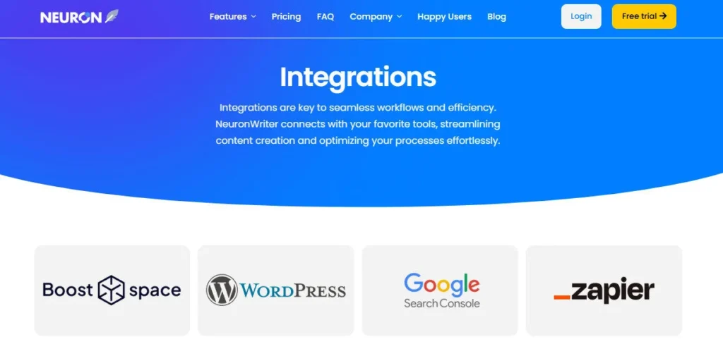 NeuronWriter screenshot